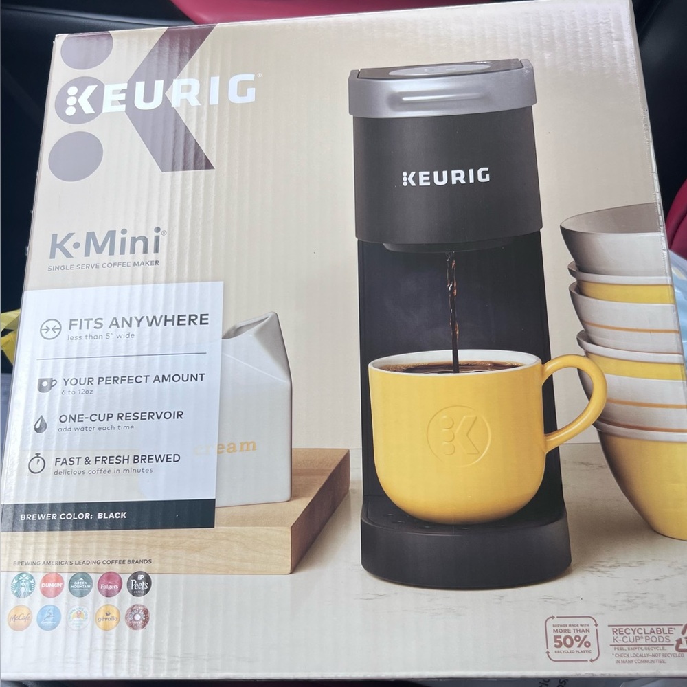 NEW in box Keurig K-Mini Single Serve Coffee Maker - Black